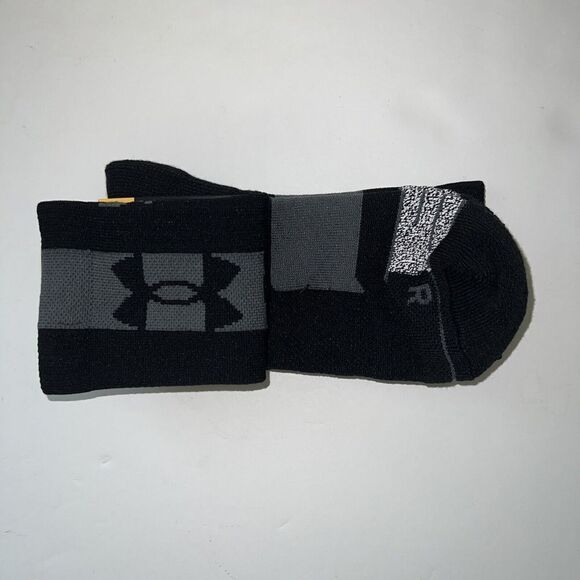 Under Armour 1375676 001 Medium Mens 7-8.5 Project Rock Playmaker Mid-Crew Socks - Picture 3 of 6